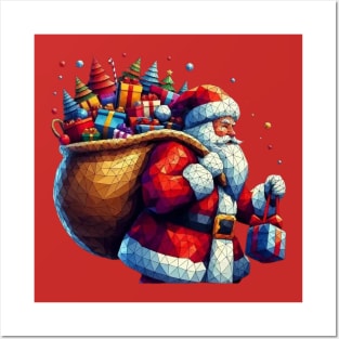 Christmas Santa gifts Posters and Art